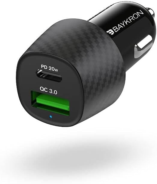 Angle view of Earldom Type-C car charger