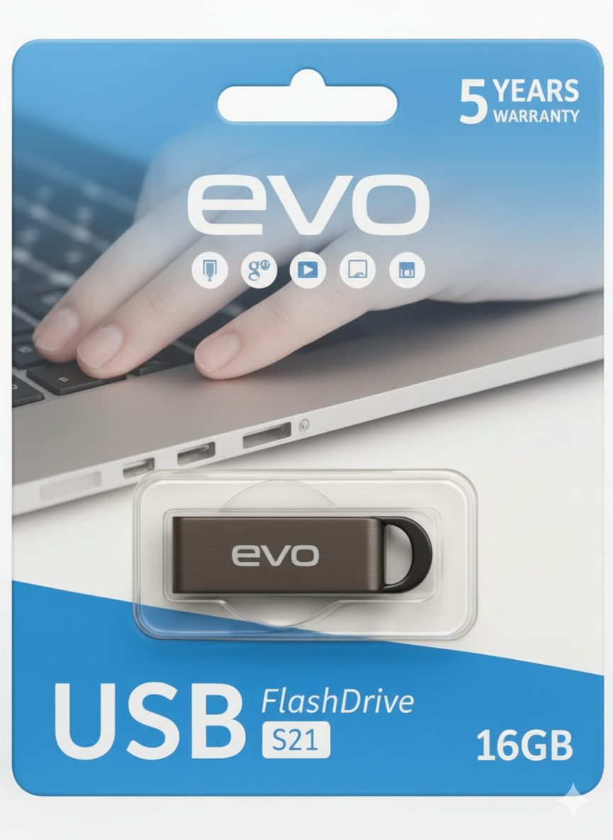Front view of Evo Flash Drive S21 32GB USB