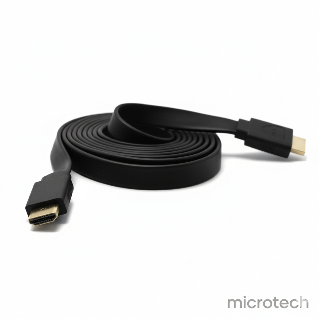 Flat HDMI cable 3M front view