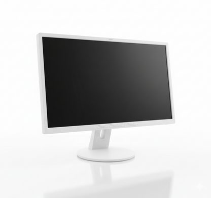 Front view of Fujitsu 24 inch LED monitor
