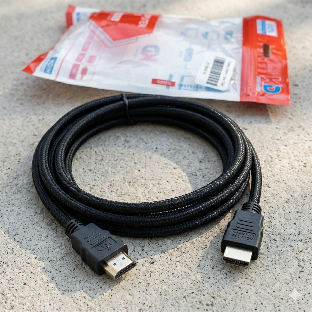HDMI flat cable connector detail view
