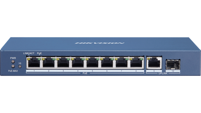 Hikvision DS-3E0510P-E/M 8 port PoE switch main view