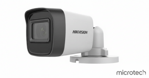 Front view of Hikvision DS‑2CE16D0T‑EXIPF outdoor CCTV camera 2MP 3.6mm
