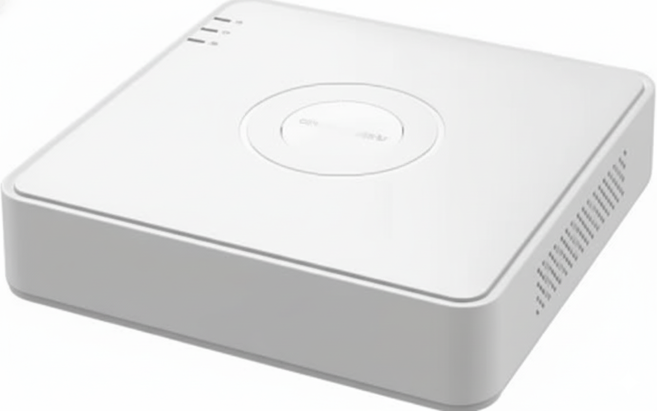 Front view of HikVision DS-7108HQHI-M1/T 8 channel DVR