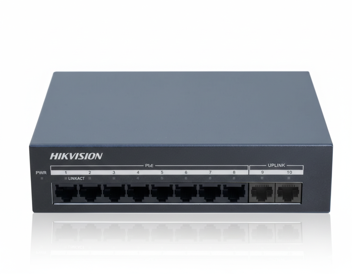 Hikvision DS‑XS10‑P 8‑Port PoE Unmanaged Switch