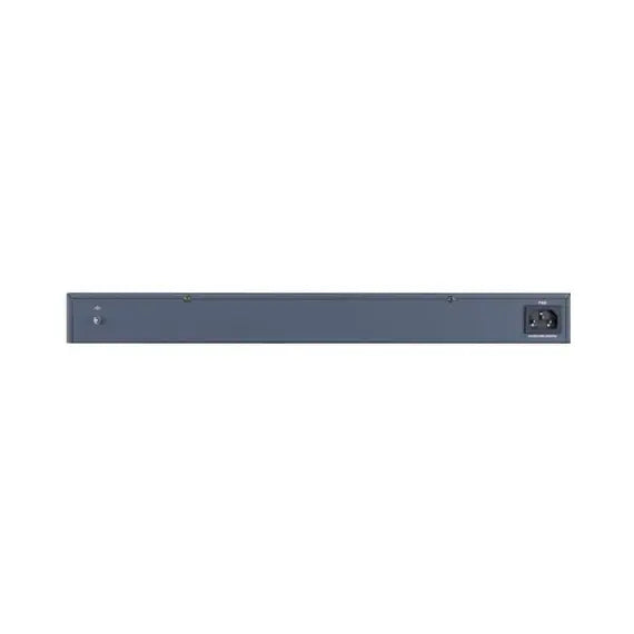 Hikvision 16 port PoE switch rear ports view
