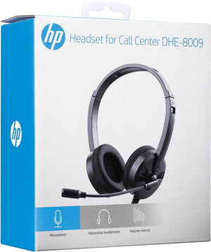 hp dhe-8009 headset side view