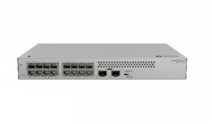 Front view of HUAWEI S110-16T2S 16 port network switch