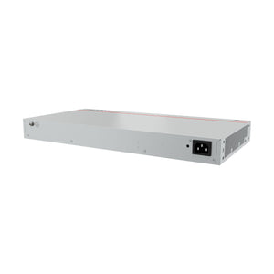 Angled view of Huawei S220-24T4X switch with 10GE SFP+ ports