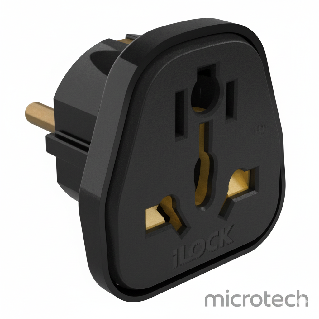 iLock triple plug front view