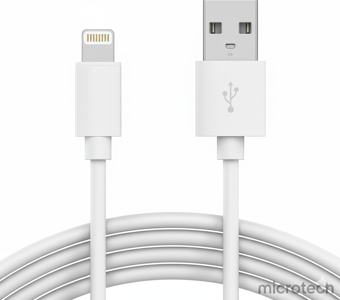 iPhone standard charging cable front main view