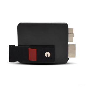 Side view of Italian electric door lock latch