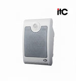 Front view of ITC 601 wall speaker showing grille and mounting design