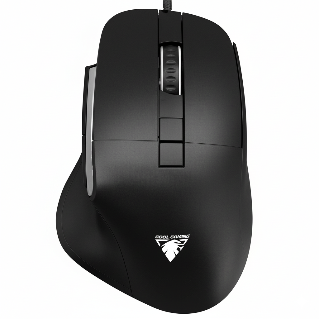 Front view of JedeL CP102 gaming mouse black