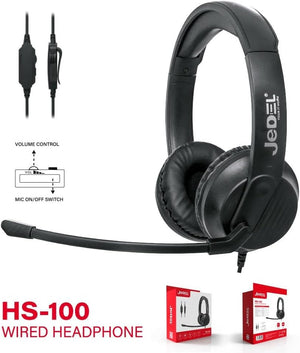 jedel hs100 headset side view