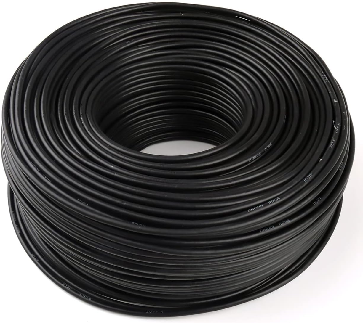 KD RG59 300M coaxial cable coil side view