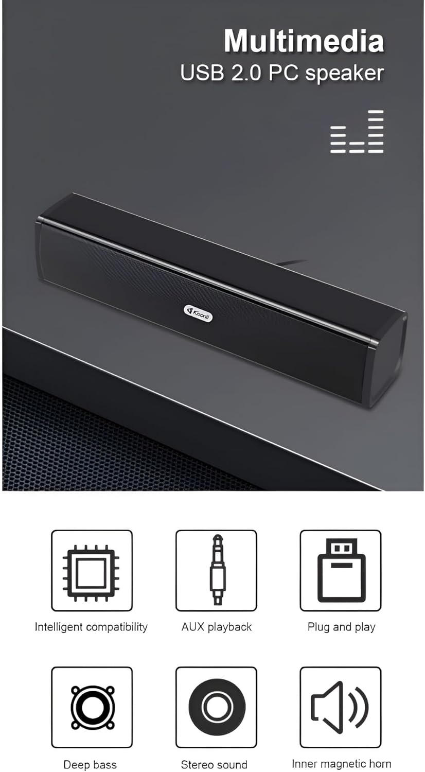 Kisonli I-650 speaker USB connection detail view