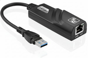 Front view of LAN USB 10/100/1000 adapter