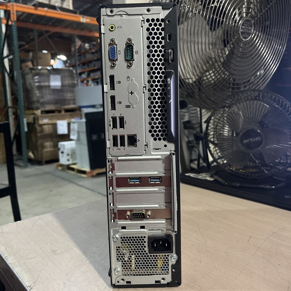 Lenovo ThinkCentre i3 Gen8 desktop side view case