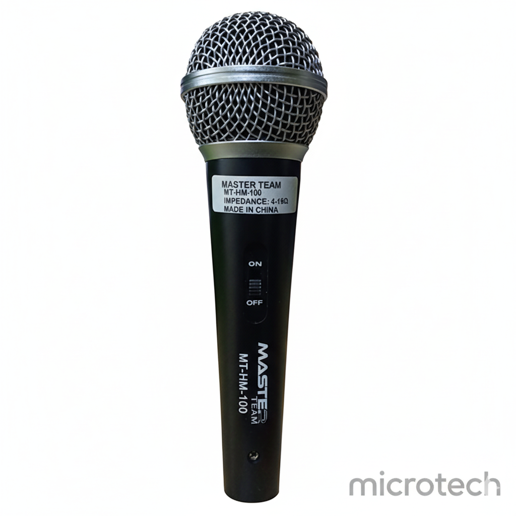 Front view of Master Microphone MT-HM-100 with cable