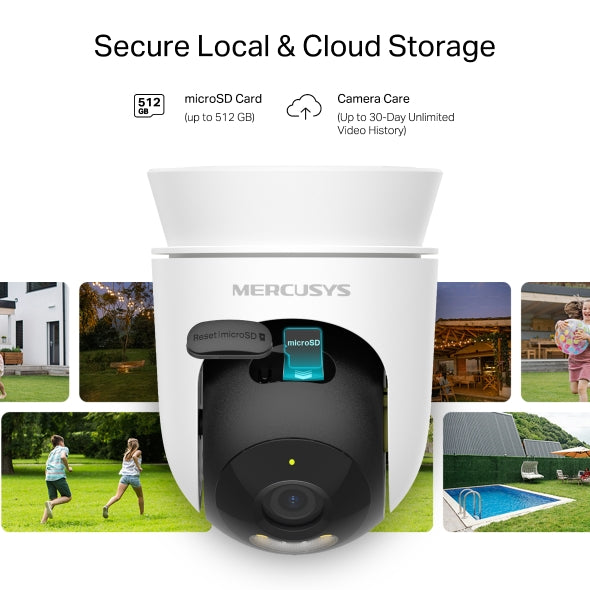 mercusys mc510 wifi security camera front view
