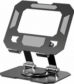 Front view of metal tablet stand holder