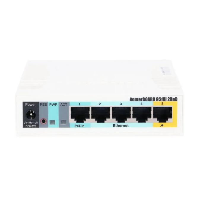 MikroTik RB951Ui-2HnD wireless router main front view