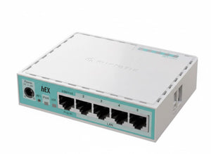 mikrotik hex e50ug 5‑port gigabit ethernet router main view