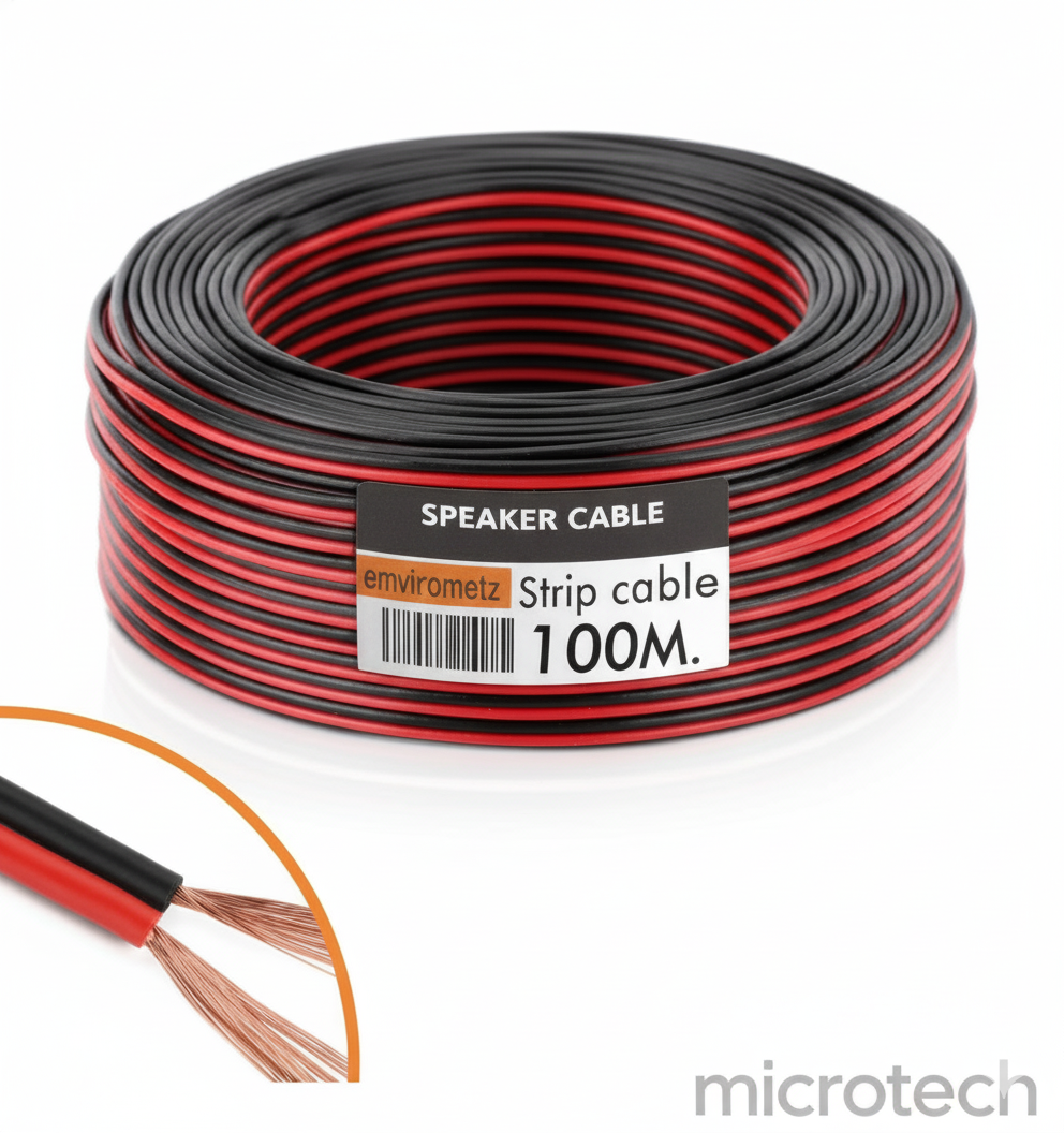 Front view of MixMax 100M 2X0.5MM sound cable showing full length and design