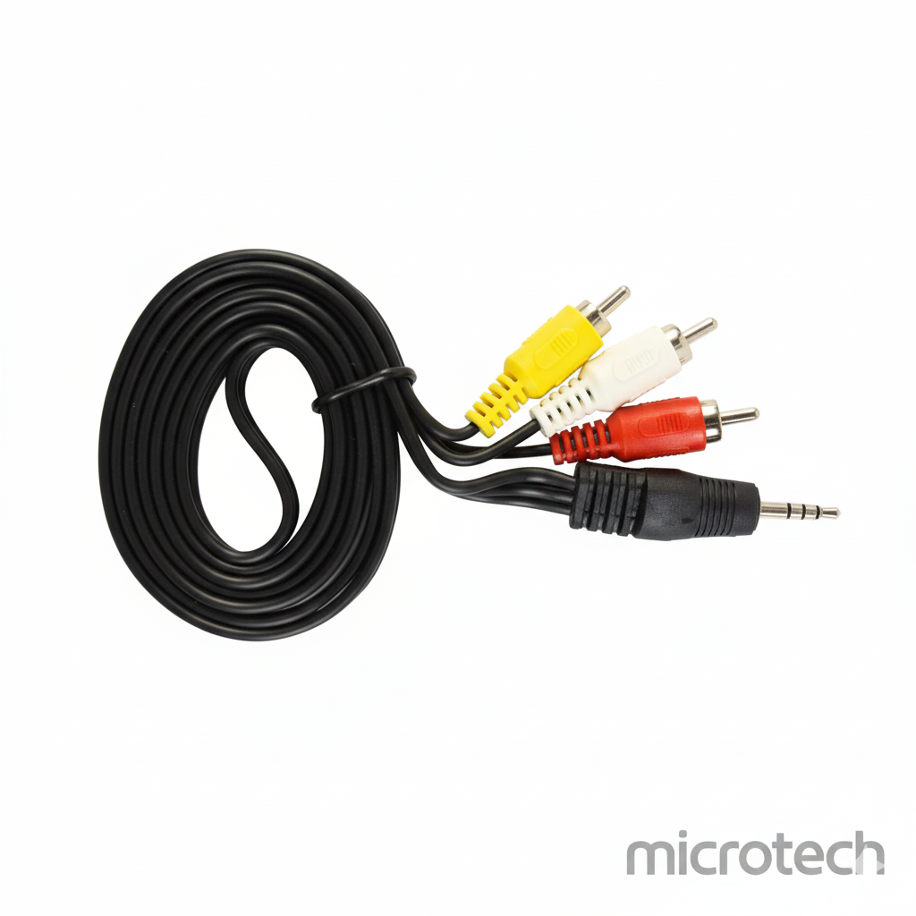 MixmaxAudio 3x1 audio cable 3 meter main front view