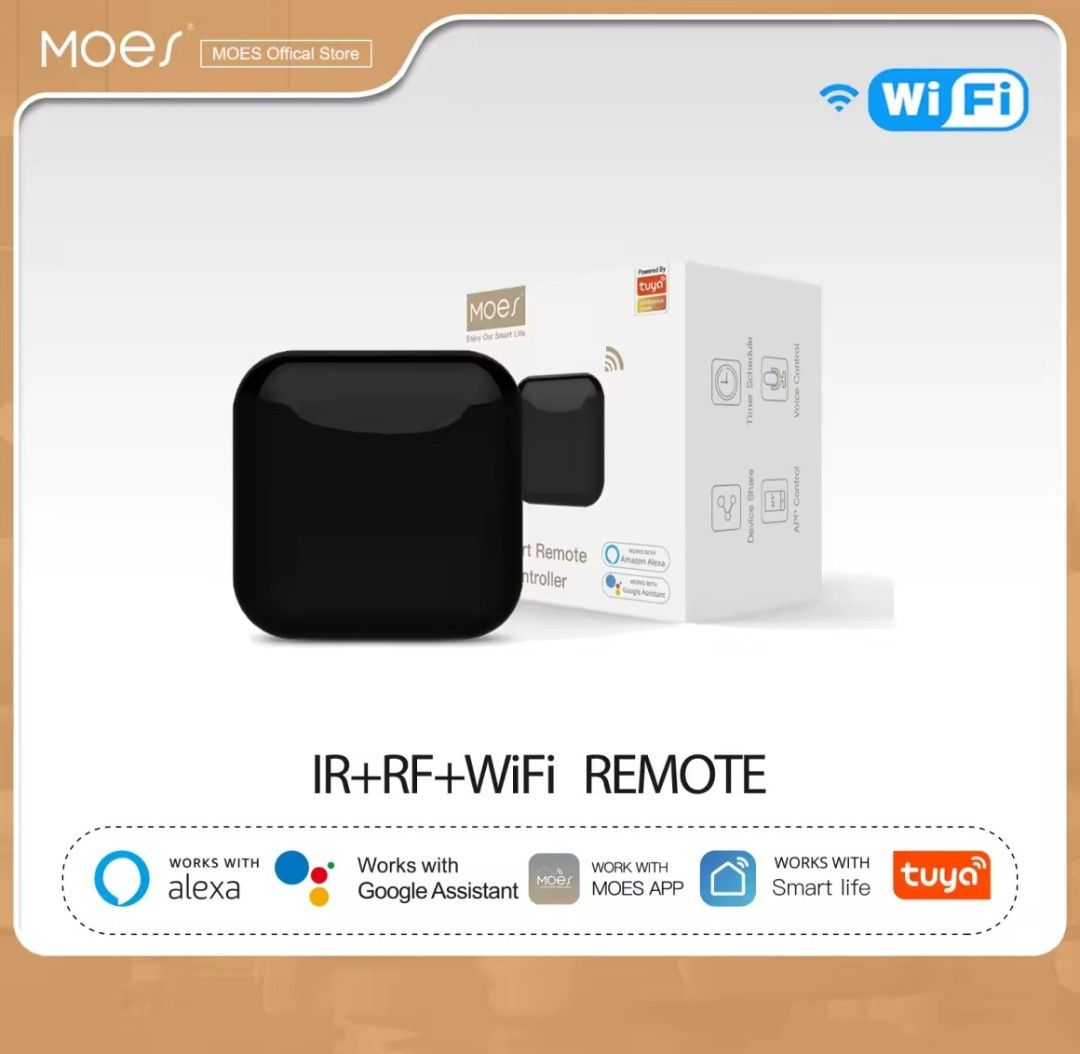 MOES IR RF WiFi smart remote controller front view