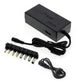 Multi-port laptop charger side ports view