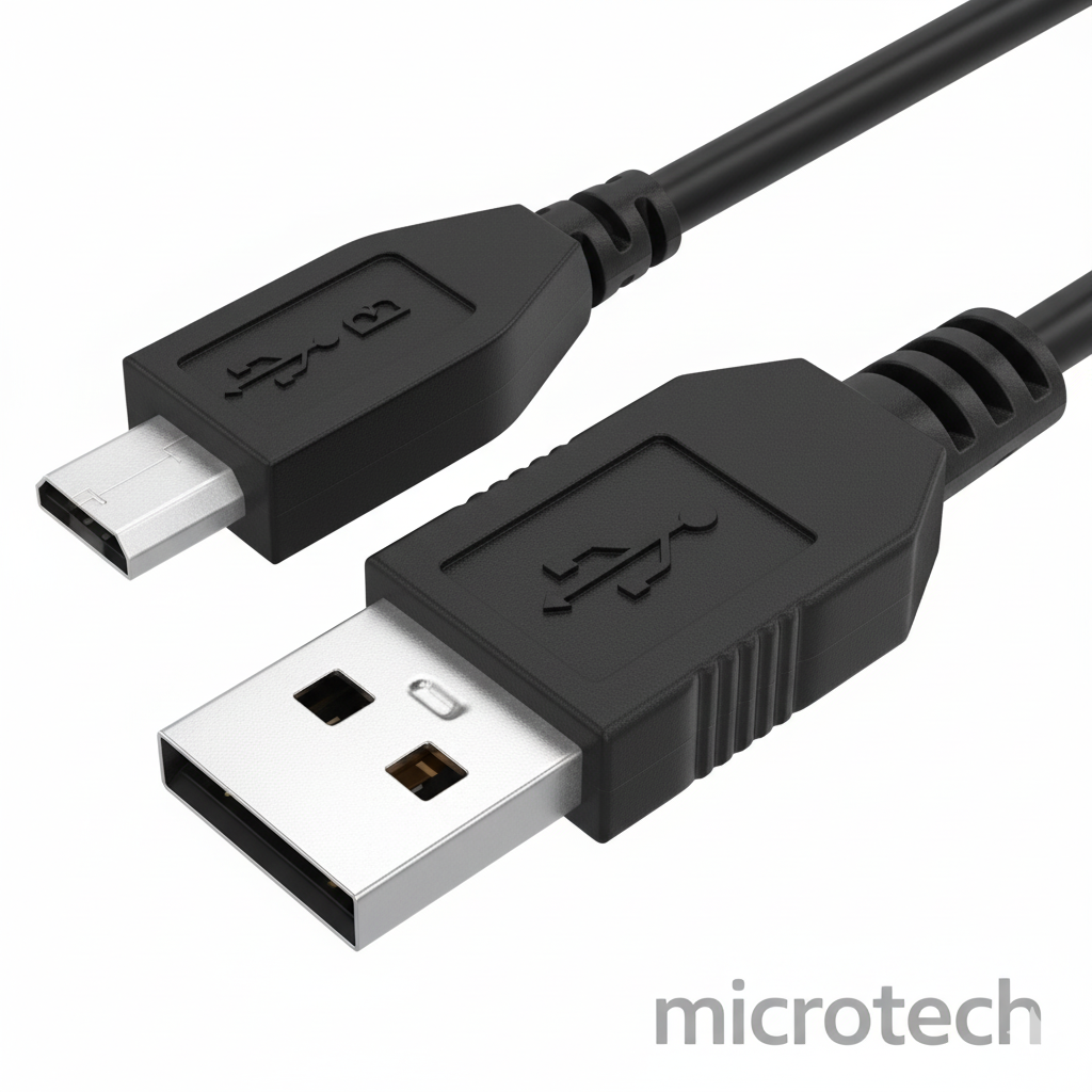 Front view of normal Micro USB cable