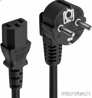 Normal PC power cable front view