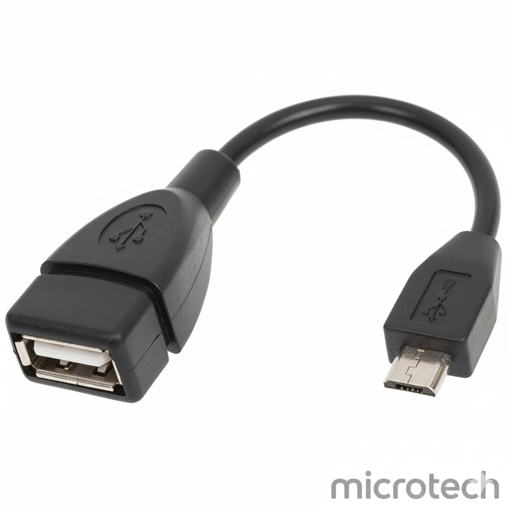 OTG Micro USB adapter front view