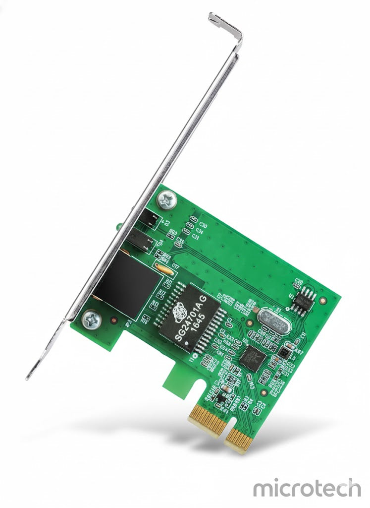 Front view of PCI series adapter card