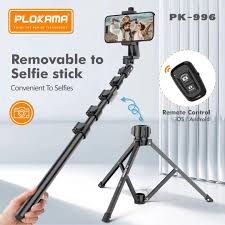 Front view of Plokama Tripod PK-996 adjustable stand