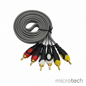 Front view of Point 3x3 Audio Cable 5M showing full length and connectors