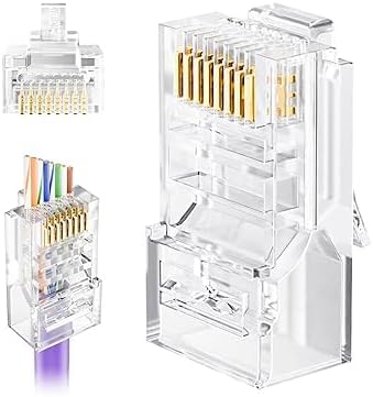 Point RJ45 Cat6 connectors box open detail view