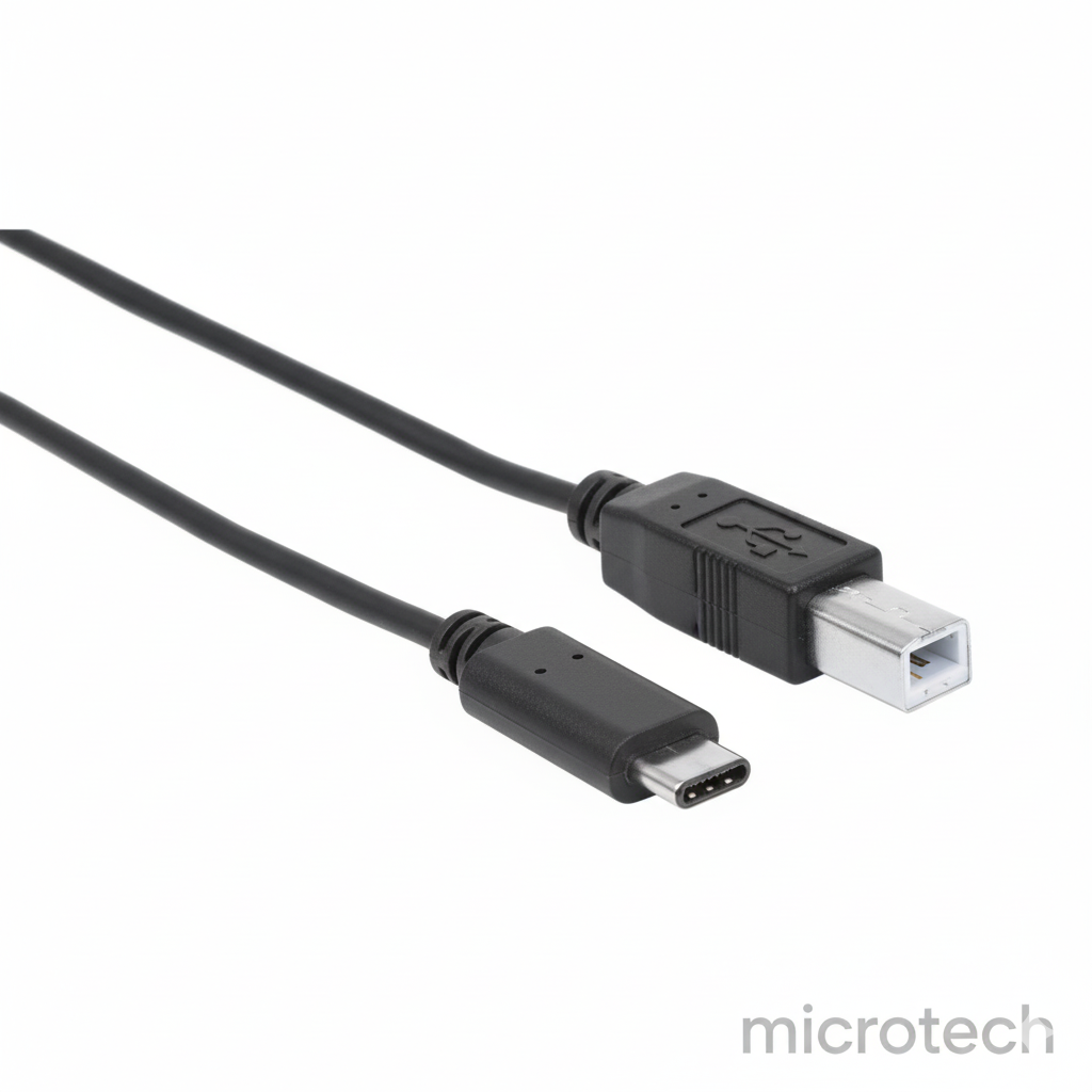 Front view of super fast printer cable to Type-C