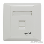 Front view of Prolink 1-port faceplate