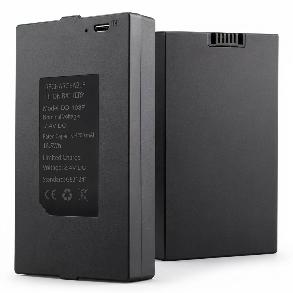 Rechargeable lithium ion battery compatible with smart door locks