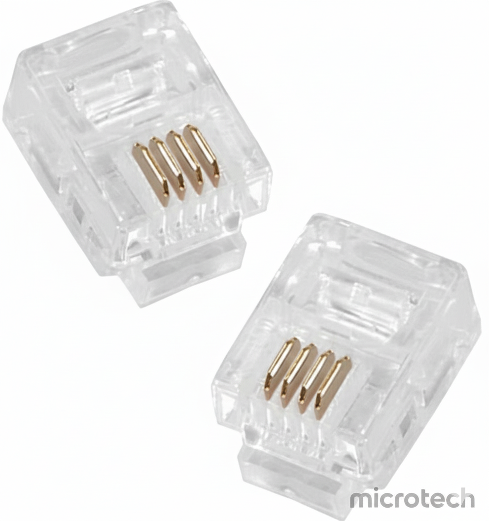 RJ-11 connector front view