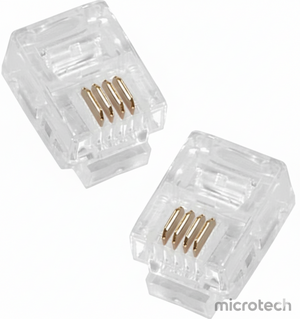 RJ-11 connector front view