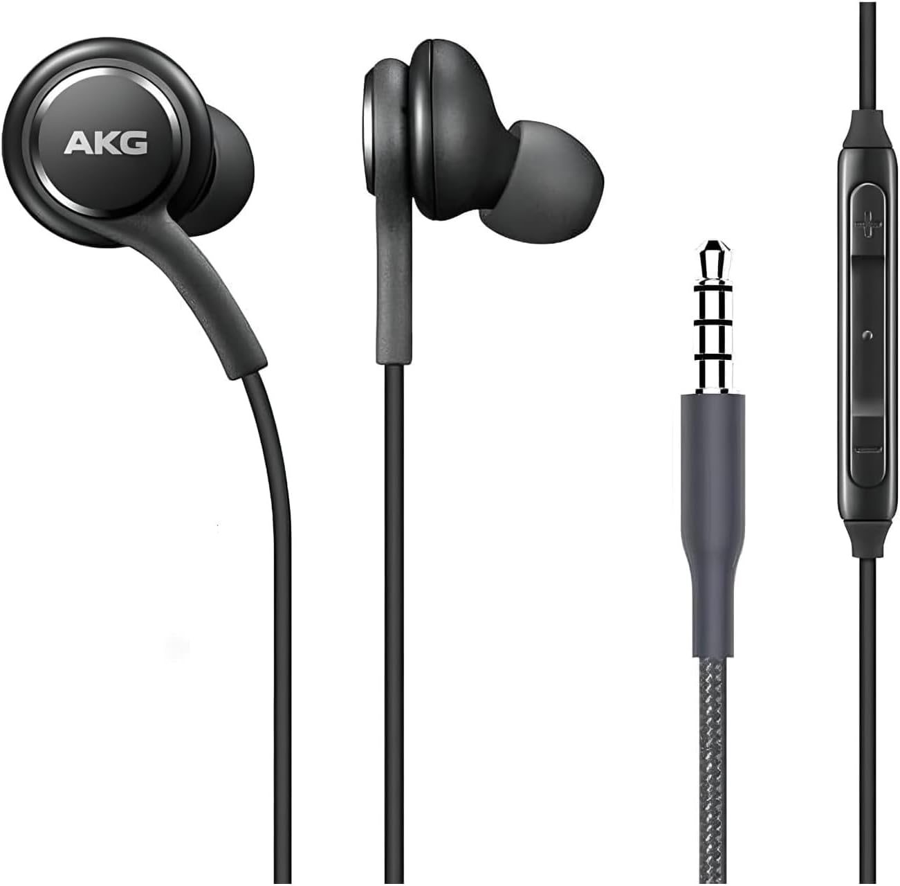 samsung akg handfree side view earphones