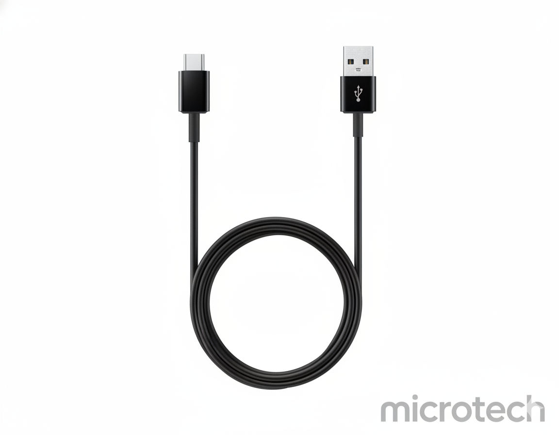 Front view of Samsung charger data cable