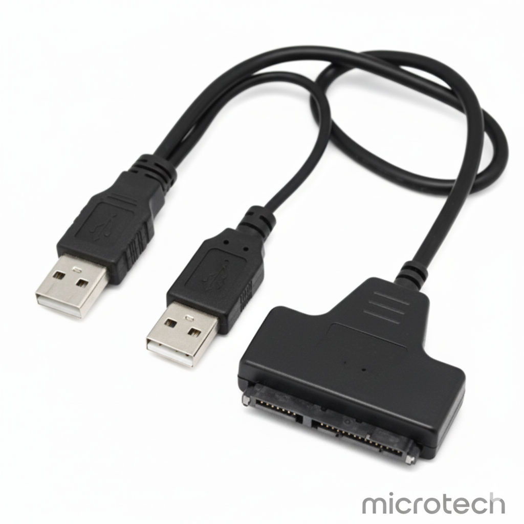 SATA to USB 2.0 hard drive cable main front view