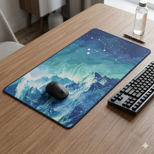 Sky mouse pad main top view surface design