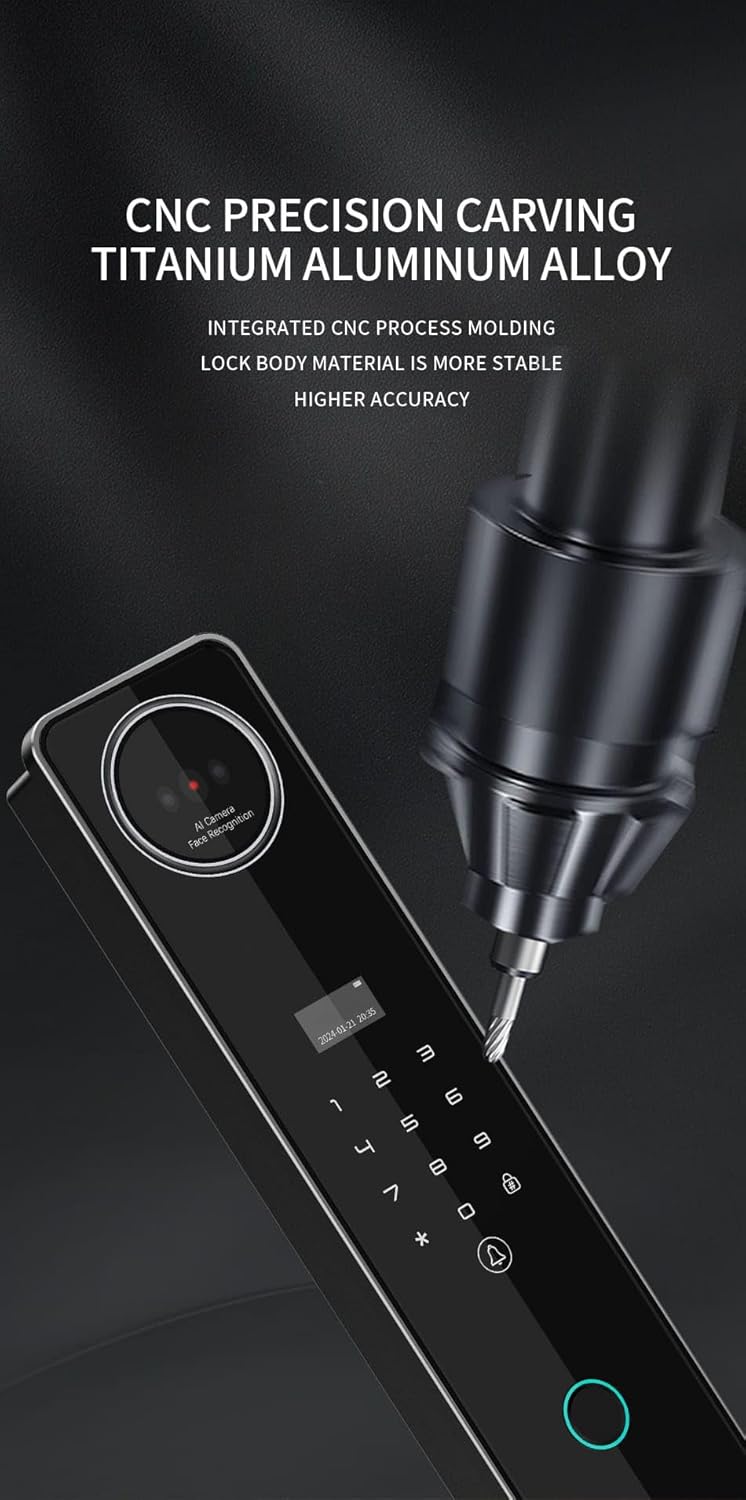 Cordless Sky smart door lock detail view