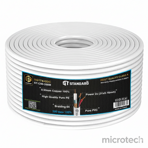 Front view of SPS RG174 coaxial cable 100M